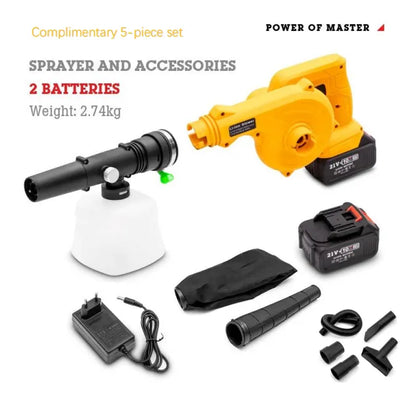 Lithium-ion hair dryer atomizing spray machine
