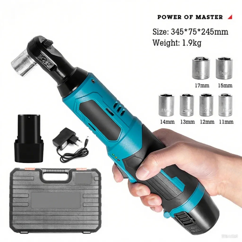 Lithium-ion ratchet wrench (for tight spaces)