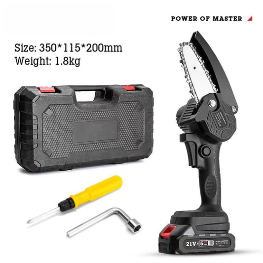 4-inch black lithium battery chain saw
