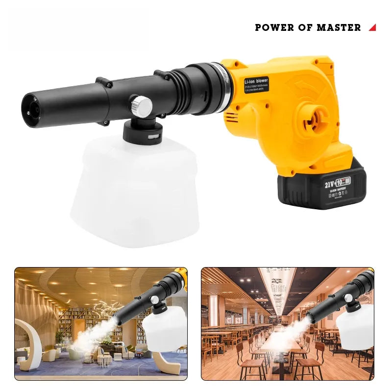 Lithium-ion hair dryer atomizing spray machine