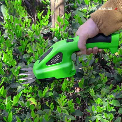 2-in-1 handheld hedge trimmer & electric lawn trimmer