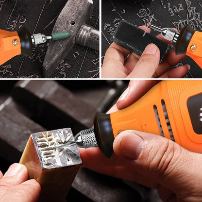 Wired electric grinding pen & precision carving tool set & stone carving tool set